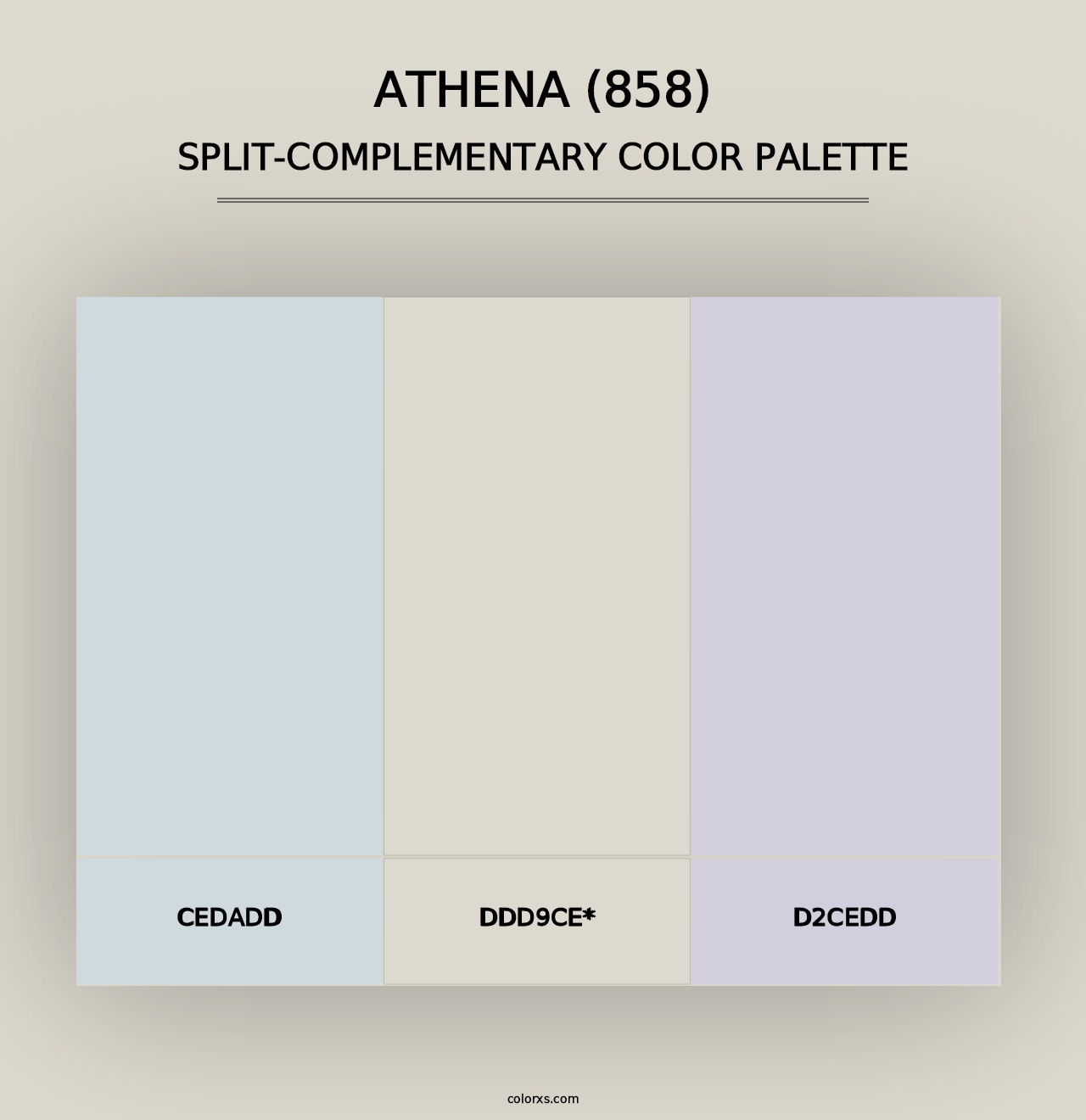 Athena (858) - Split-Complementary Color Palette