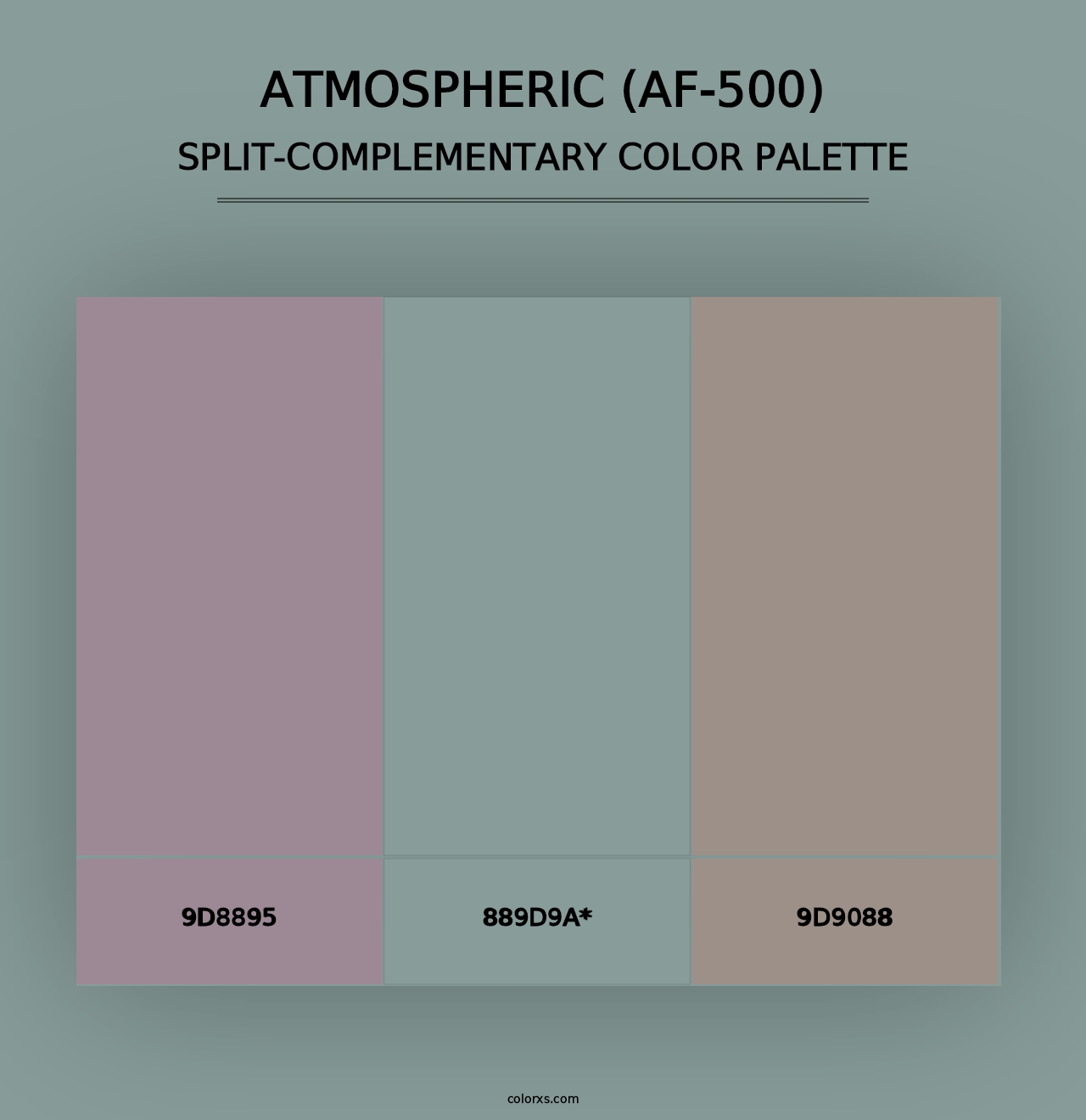 Atmospheric (AF-500) - Split-Complementary Color Palette