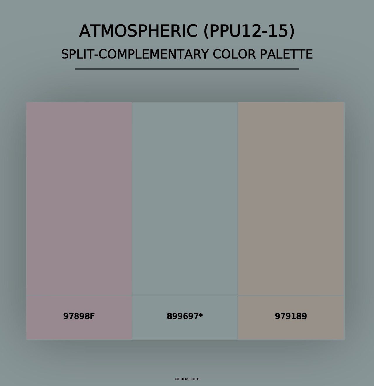 Atmospheric (PPU12-15) - Split-Complementary Color Palette