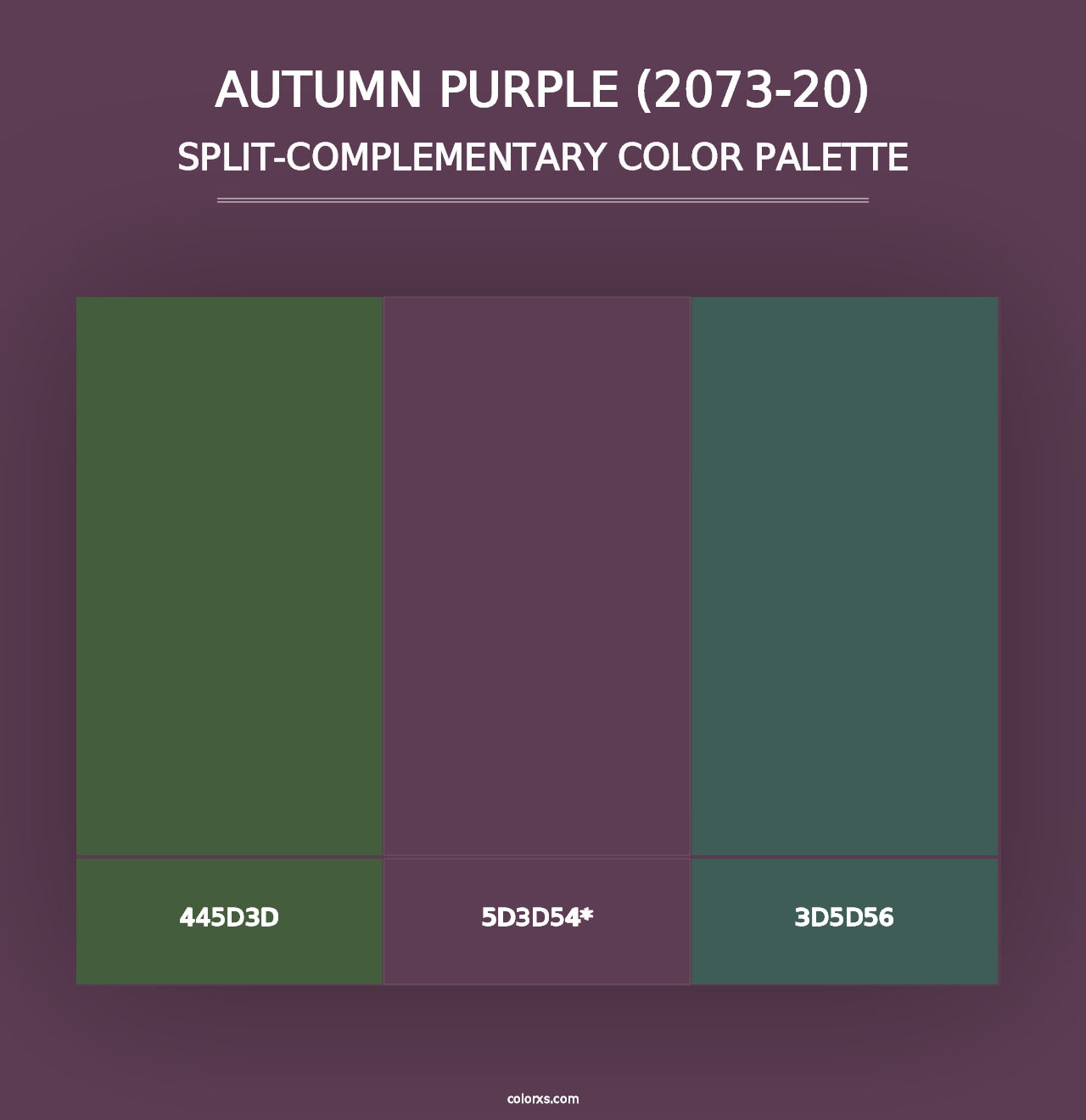 Autumn Purple (2073-20) - Split-Complementary Color Palette