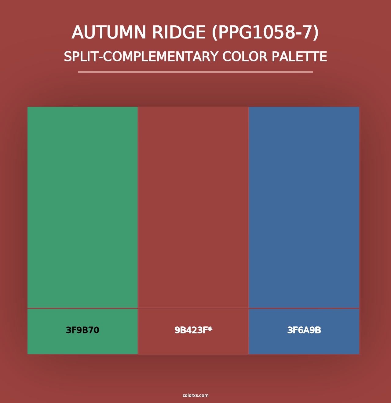 Autumn Ridge (PPG1058-7) - Split-Complementary Color Palette