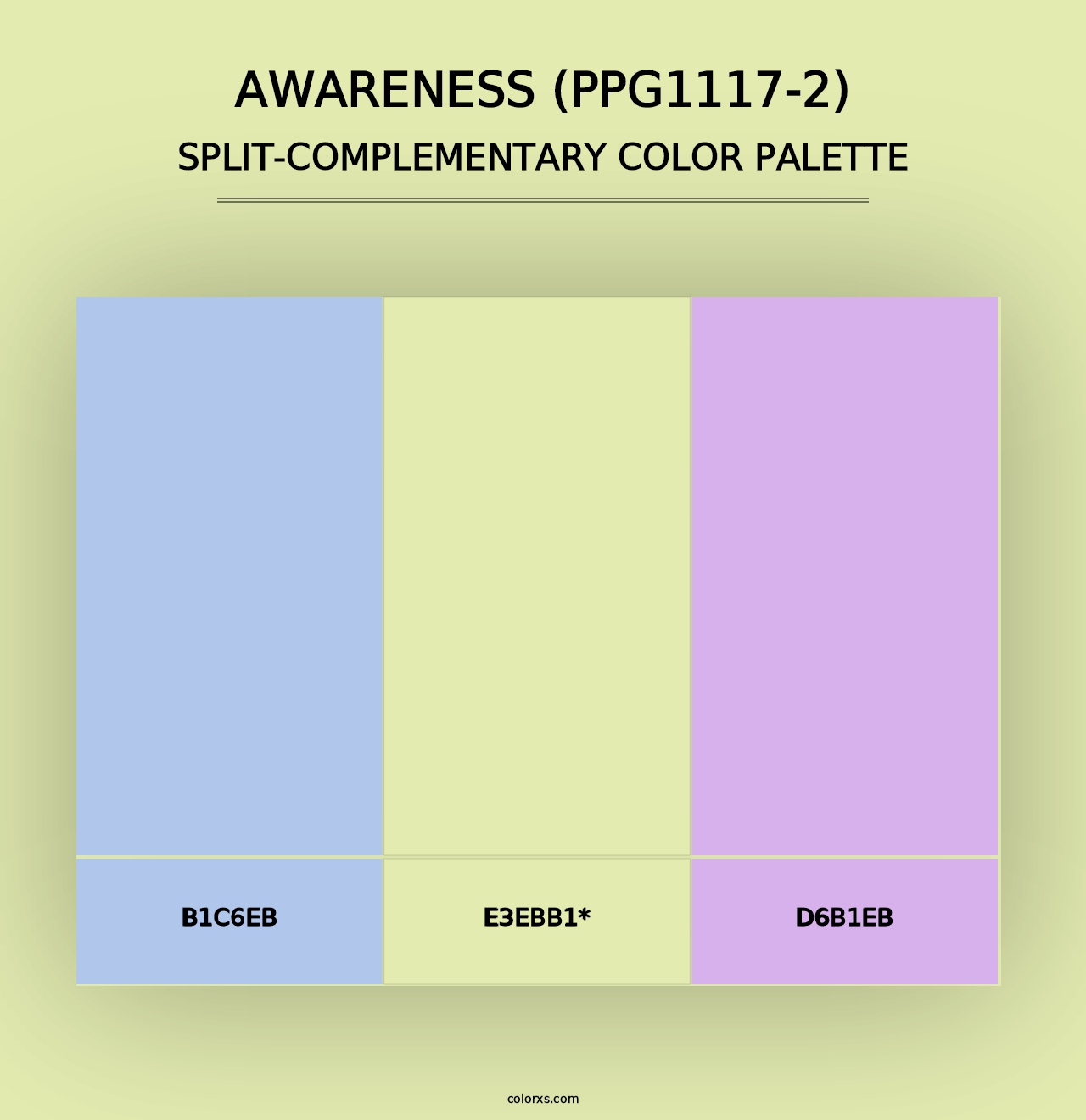 Awareness (PPG1117-2) - Split-Complementary Color Palette