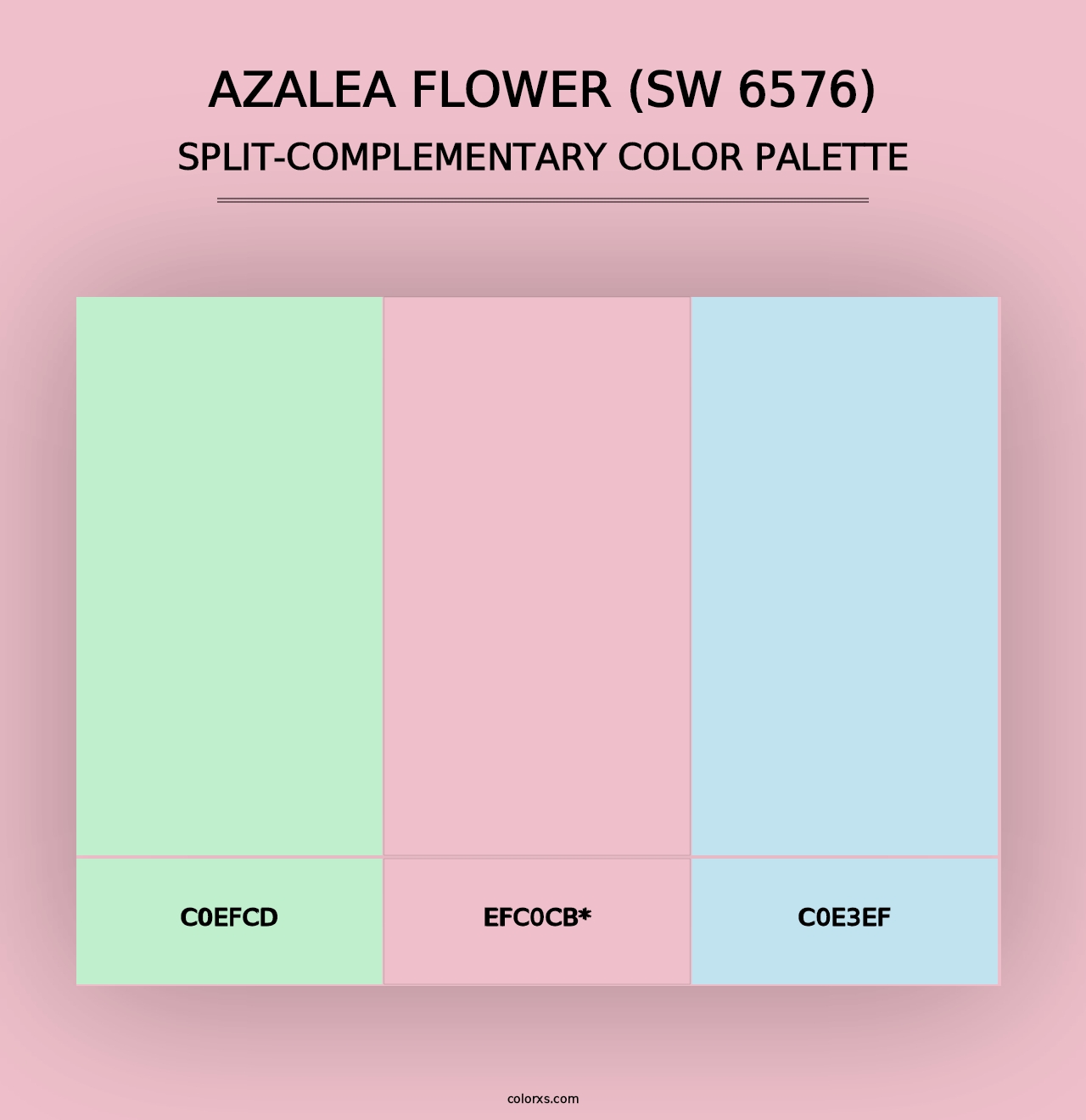 Azalea Flower (SW 6576) - Split-Complementary Color Palette