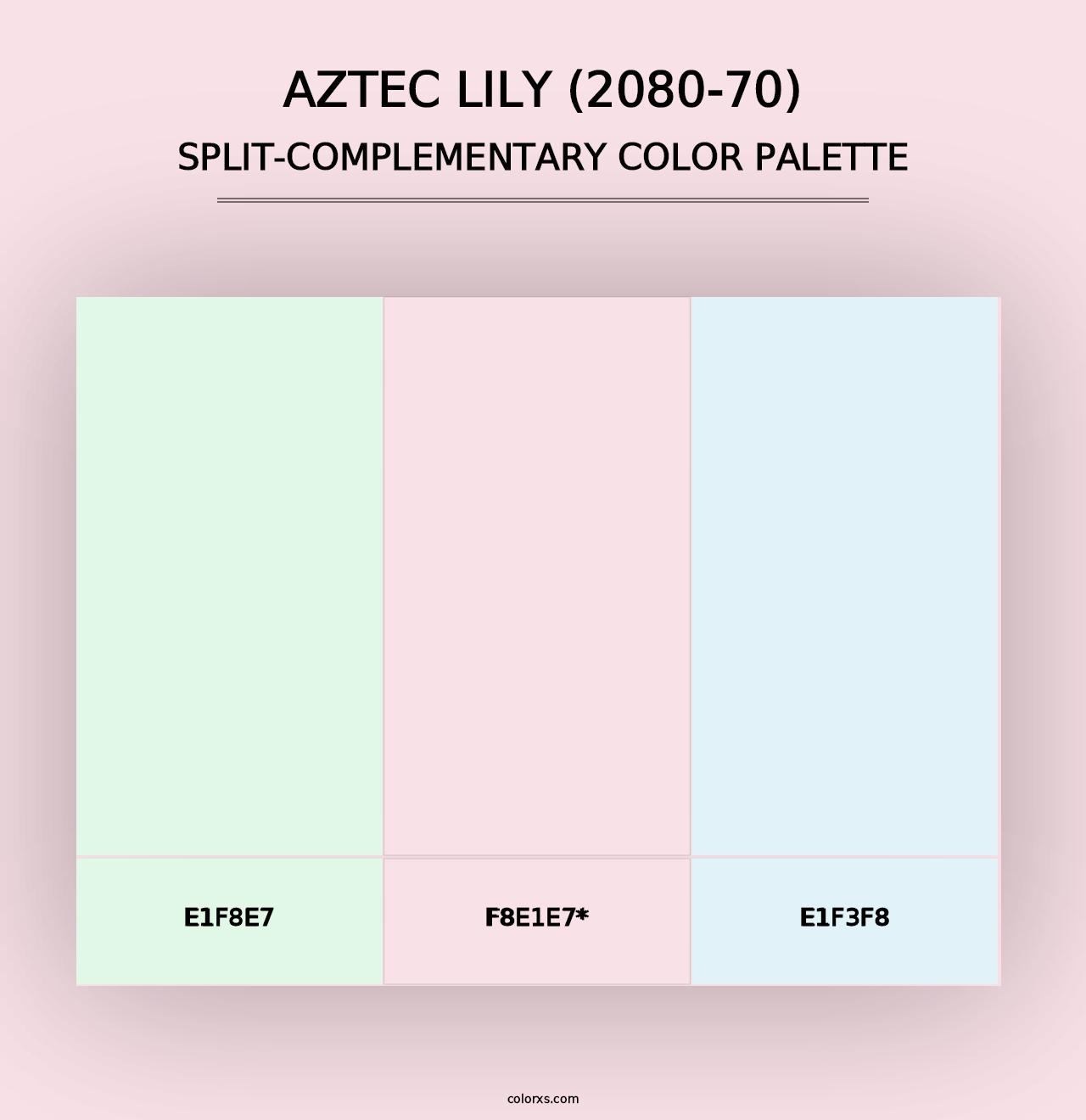 Aztec Lily (2080-70) - Split-Complementary Color Palette