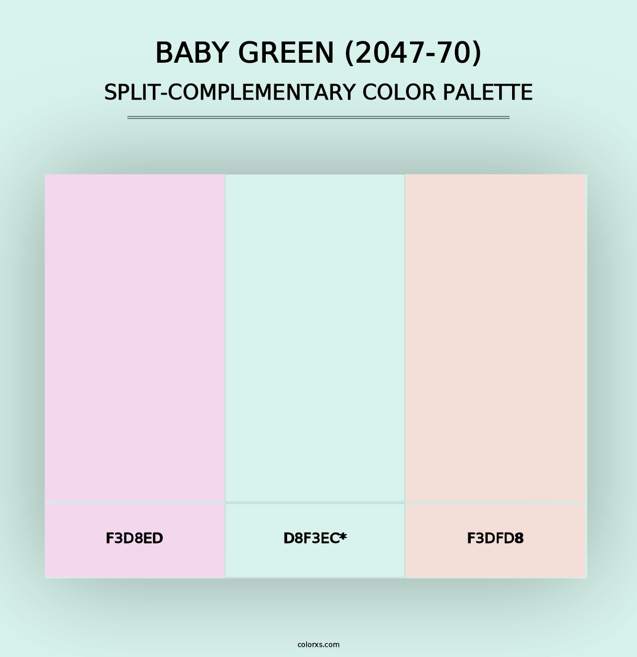 Baby Green (2047-70) - Split-Complementary Color Palette