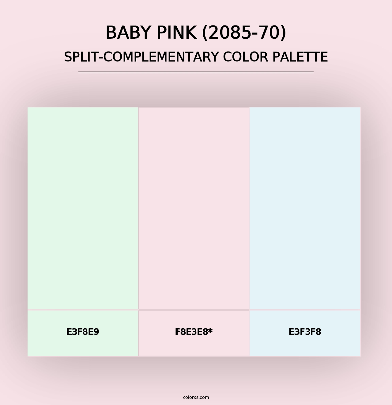 Baby Pink (2085-70) - Split-Complementary Color Palette