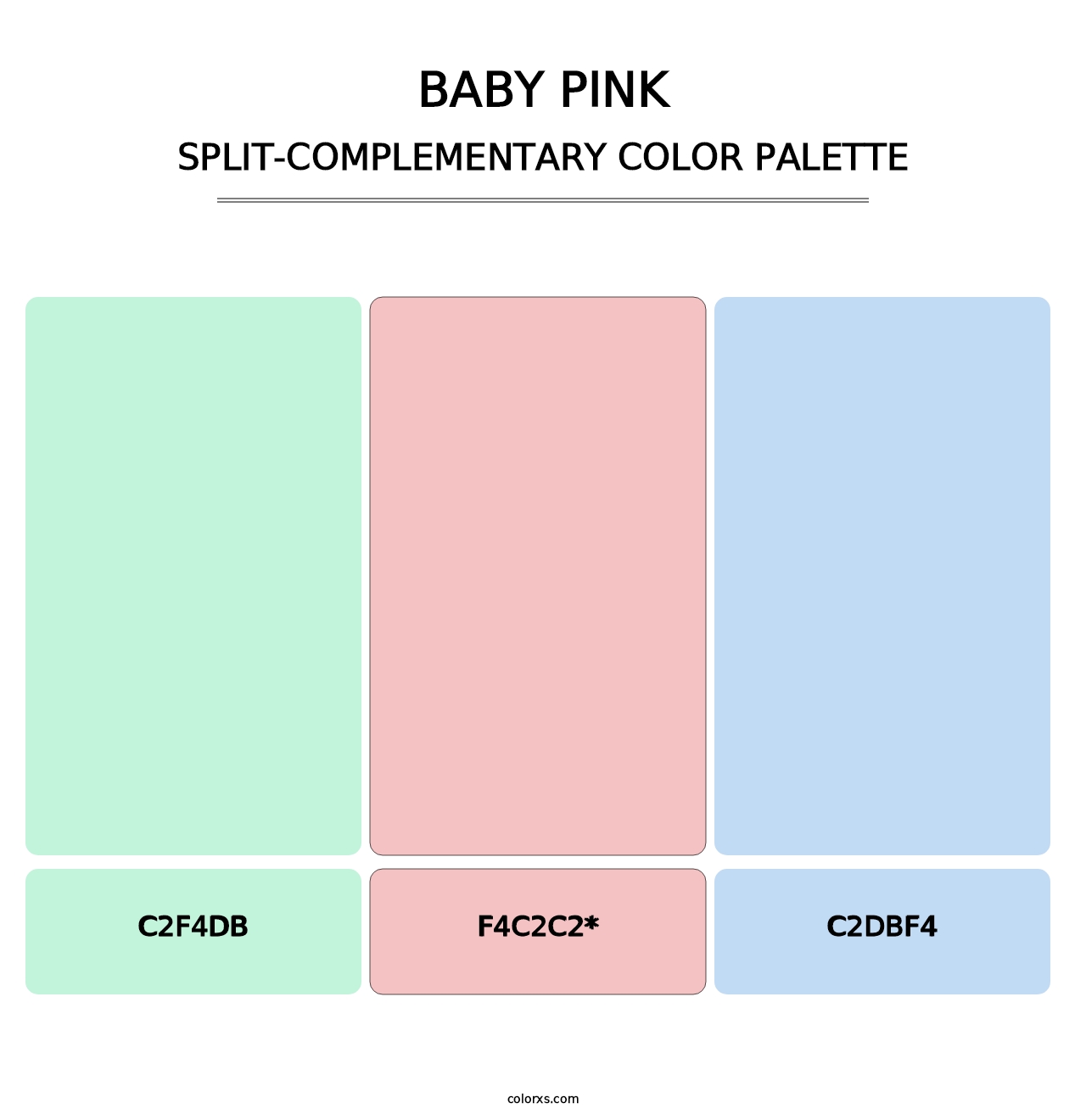 Baby Pink - Split-Complementary Color Palette