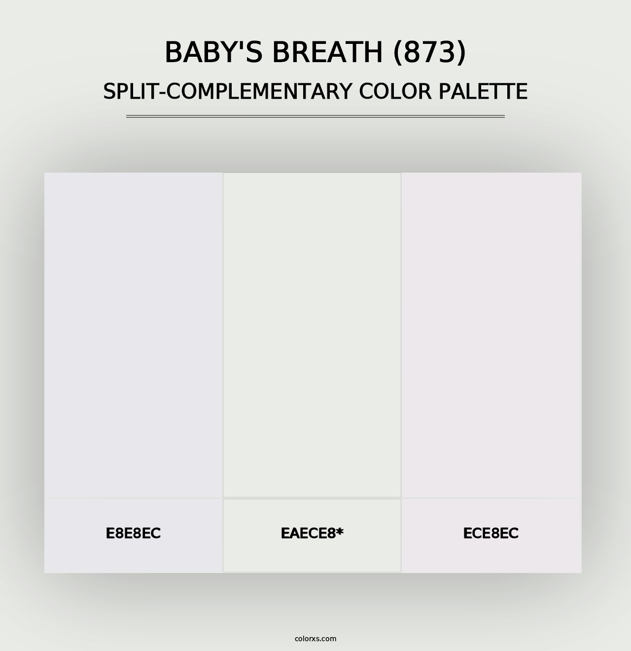 Baby's Breath (873) - Split-Complementary Color Palette