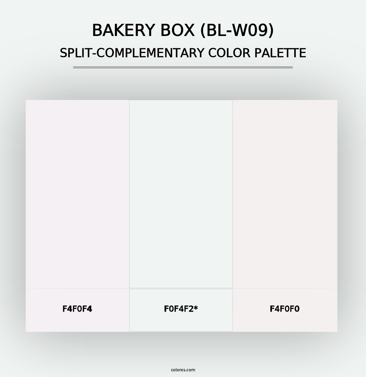 Bakery Box (BL-W09) - Split-Complementary Color Palette