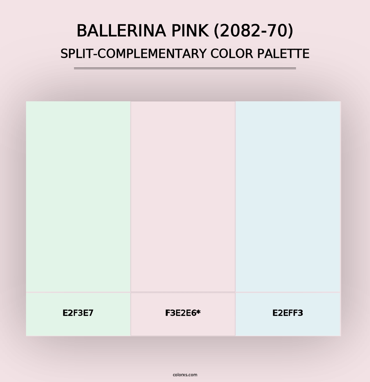 Ballerina Pink (2082-70) - Split-Complementary Color Palette