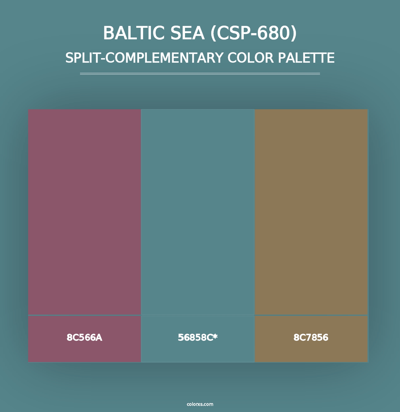 Baltic Sea (CSP-680) - Split-Complementary Color Palette