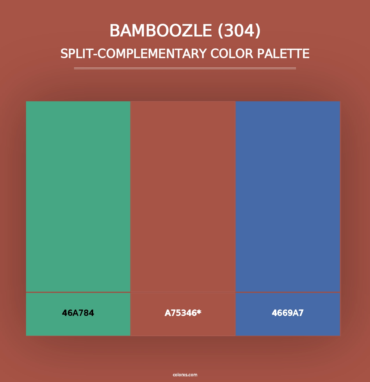 Bamboozle (304) - Split-Complementary Color Palette