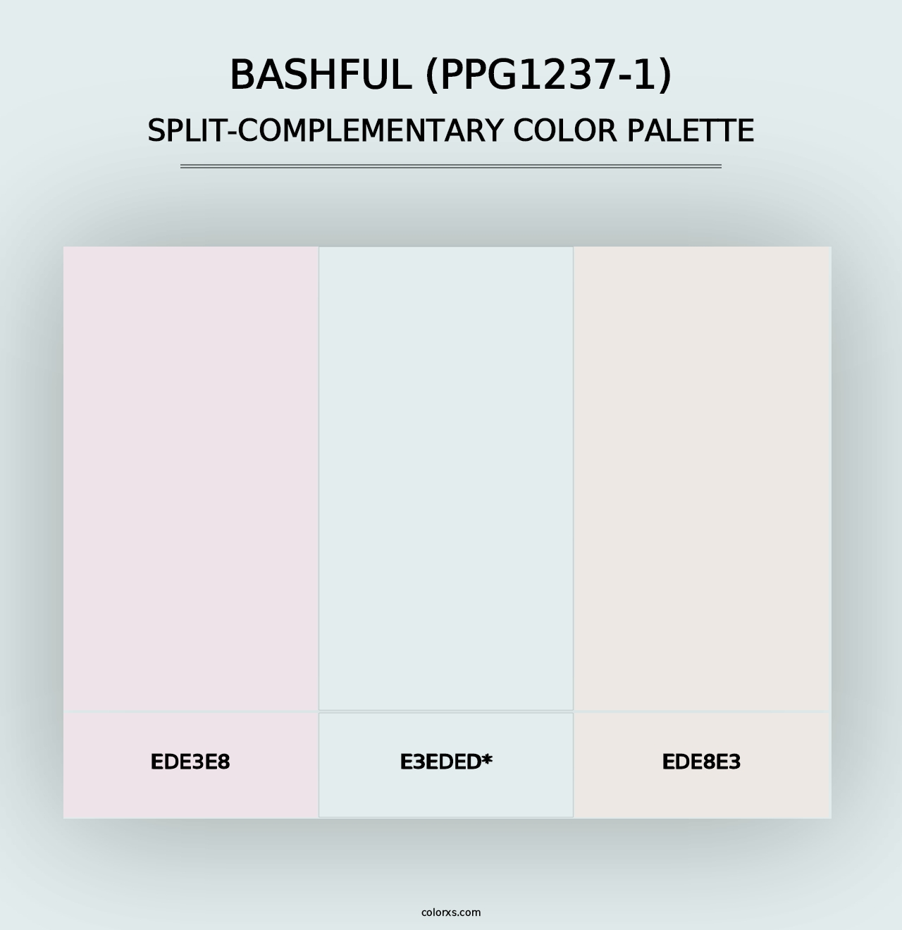 Bashful (PPG1237-1) - Split-Complementary Color Palette