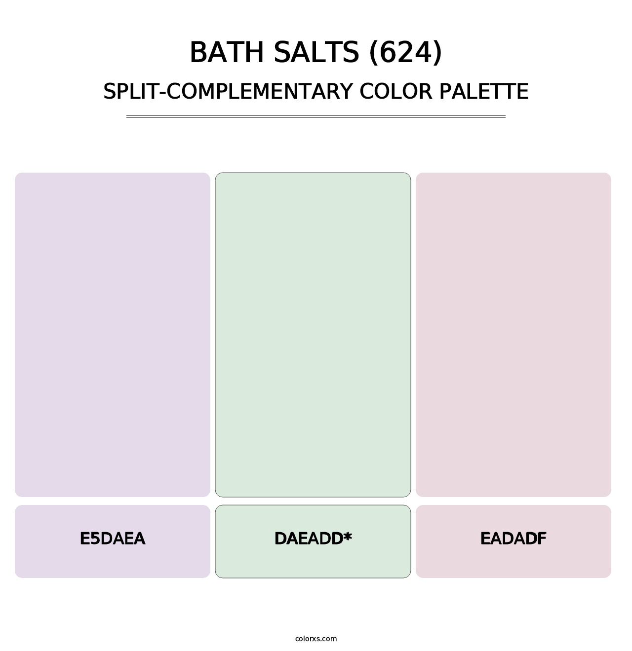 Bath Salts (624) - Split-Complementary Color Palette