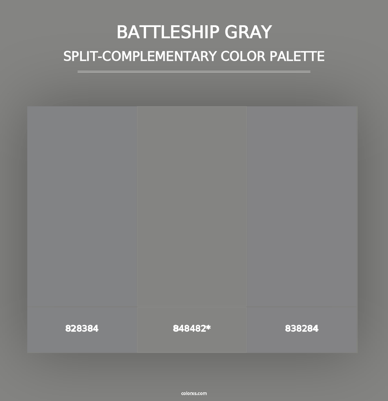 Battleship Gray - Split-Complementary Color Palette