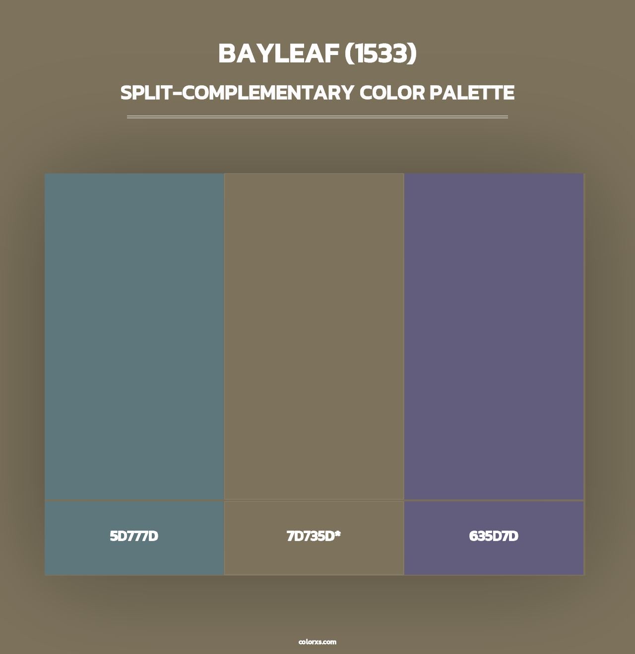 Bayleaf (1533) - Split-Complementary Color Palette