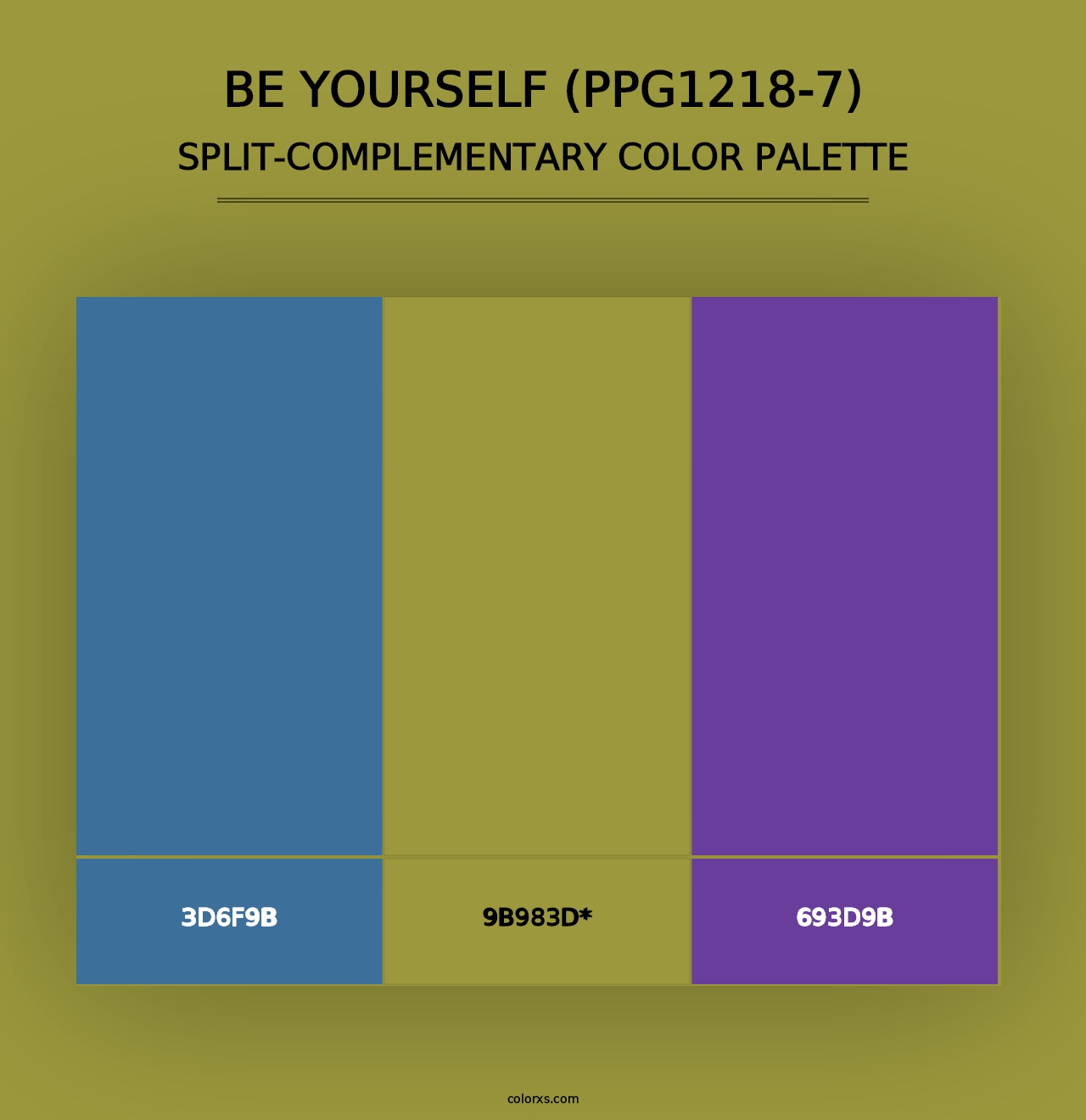 Be Yourself (PPG1218-7) - Split-Complementary Color Palette