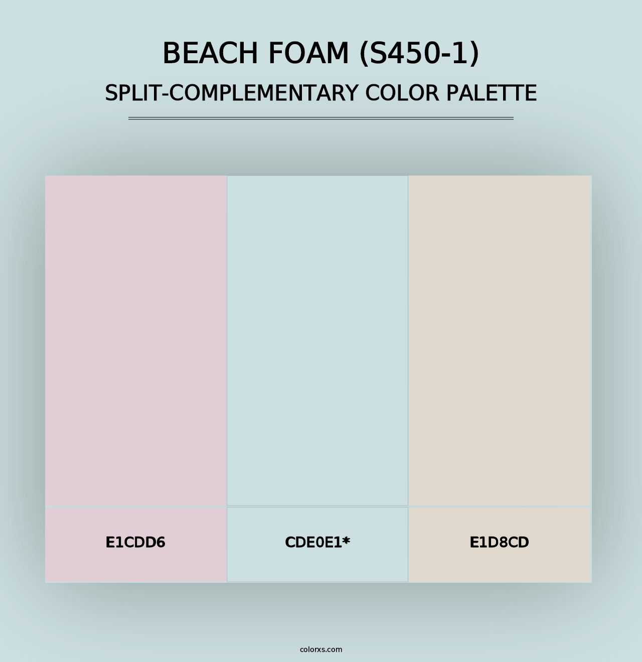 Beach Foam (S450-1) - Split-Complementary Color Palette