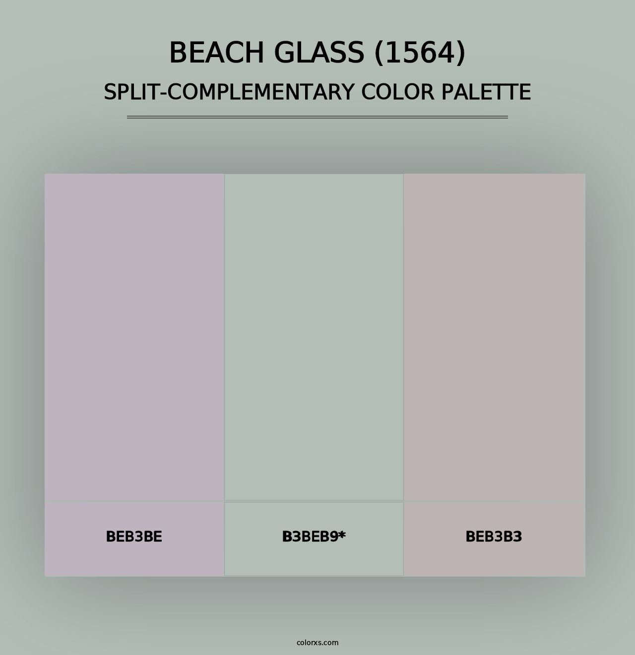 Beach Glass (1564) - Split-Complementary Color Palette