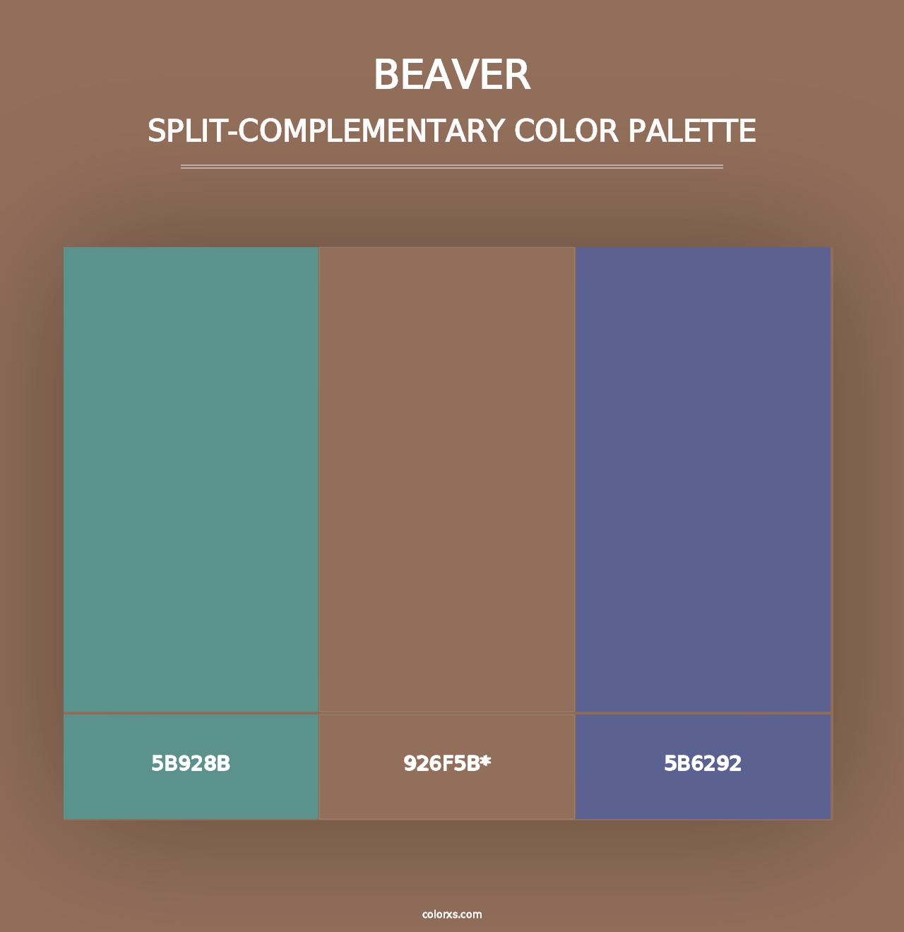 Beaver - Split-Complementary Color Palette