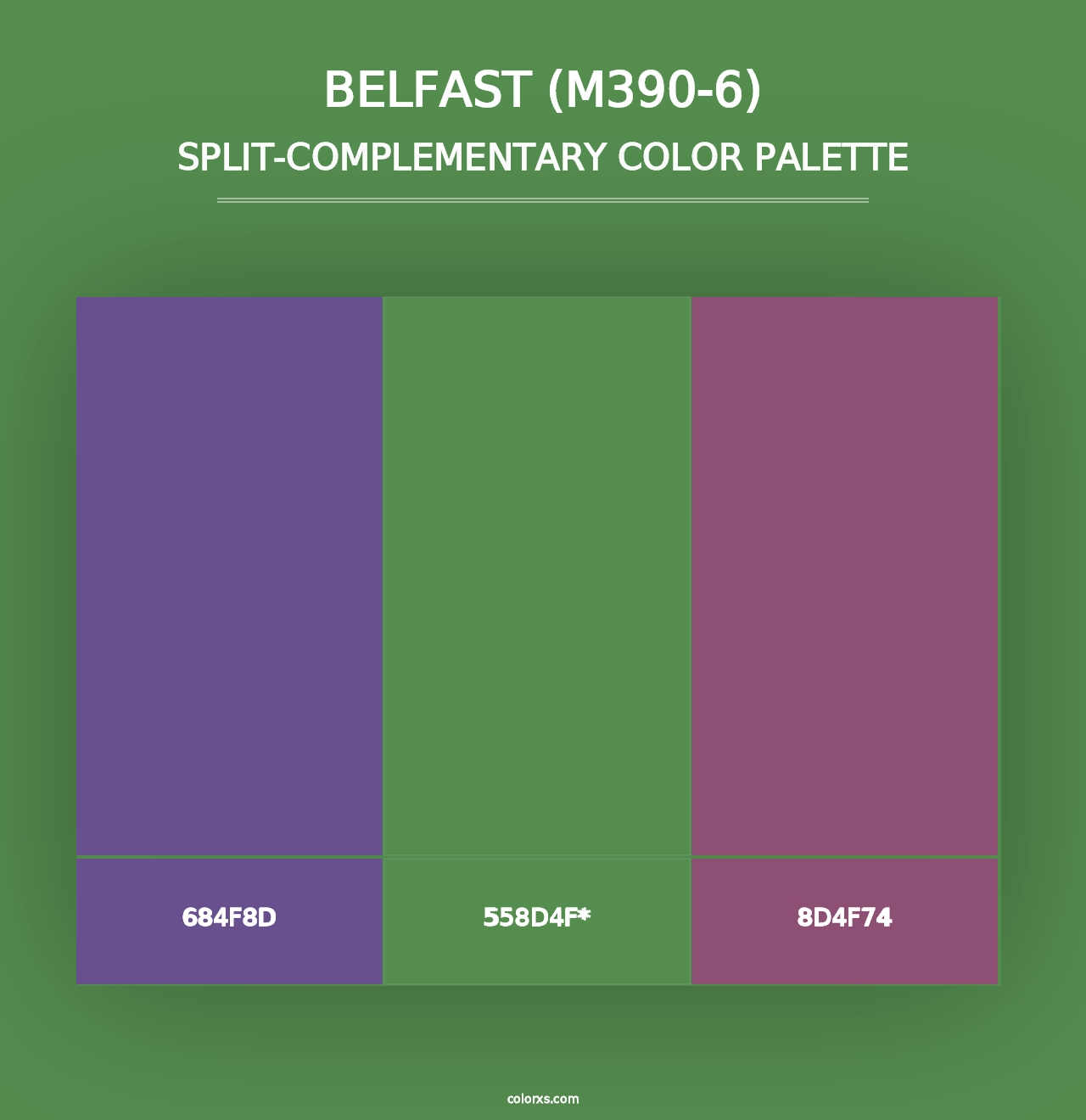 Belfast (M390-6) - Split-Complementary Color Palette