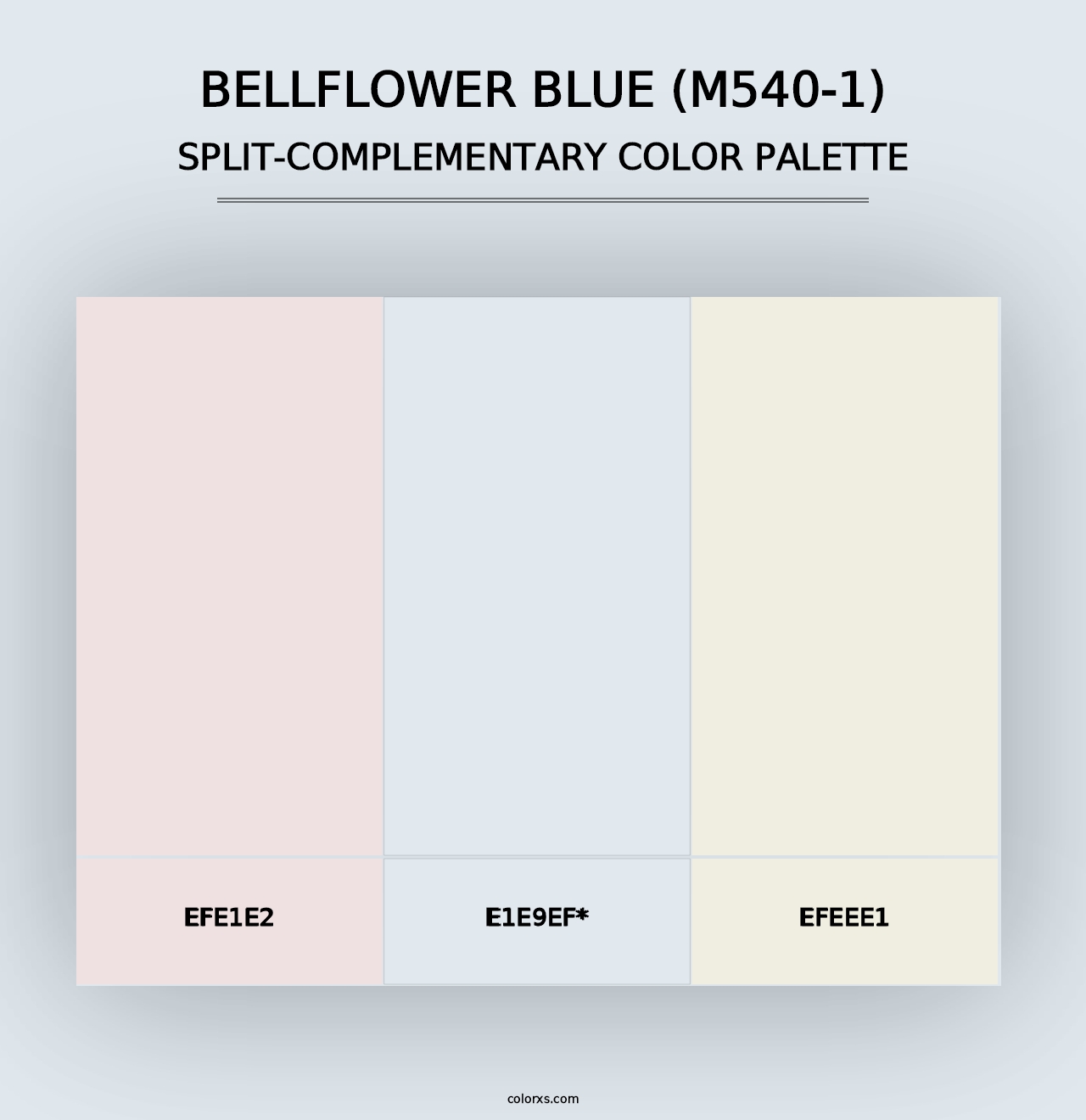 Bellflower Blue (M540-1) - Split-Complementary Color Palette