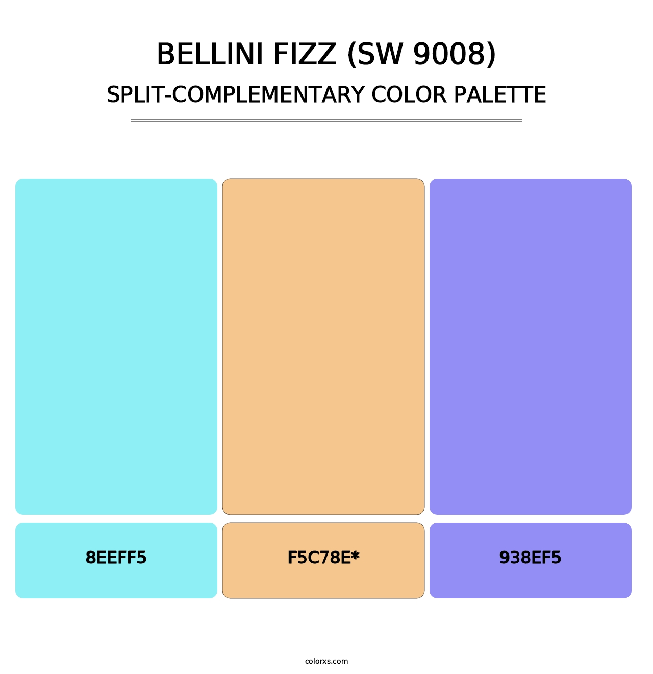 Bellini Fizz (SW 9008) - Split-Complementary Color Palette