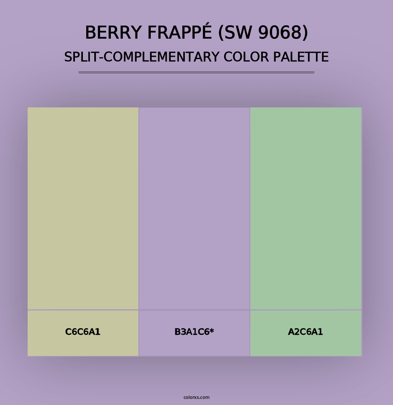 Berry Frappé (SW 9068) - Split-Complementary Color Palette