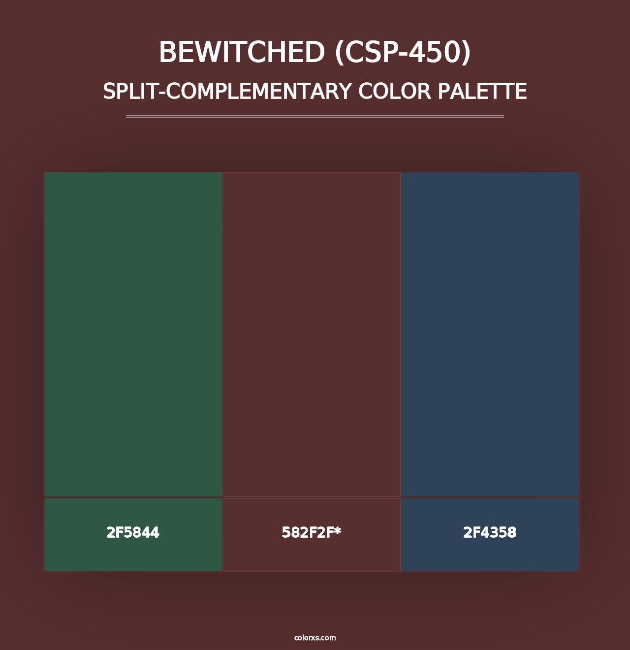 Bewitched (CSP-450) - Split-Complementary Color Palette