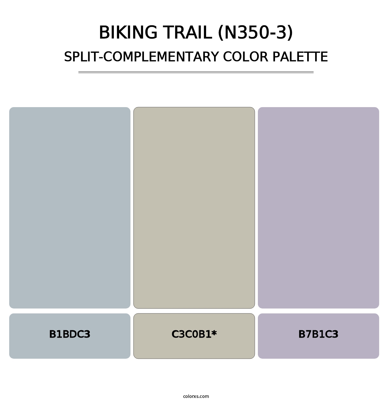 Biking Trail (N350-3) - Split-Complementary Color Palette