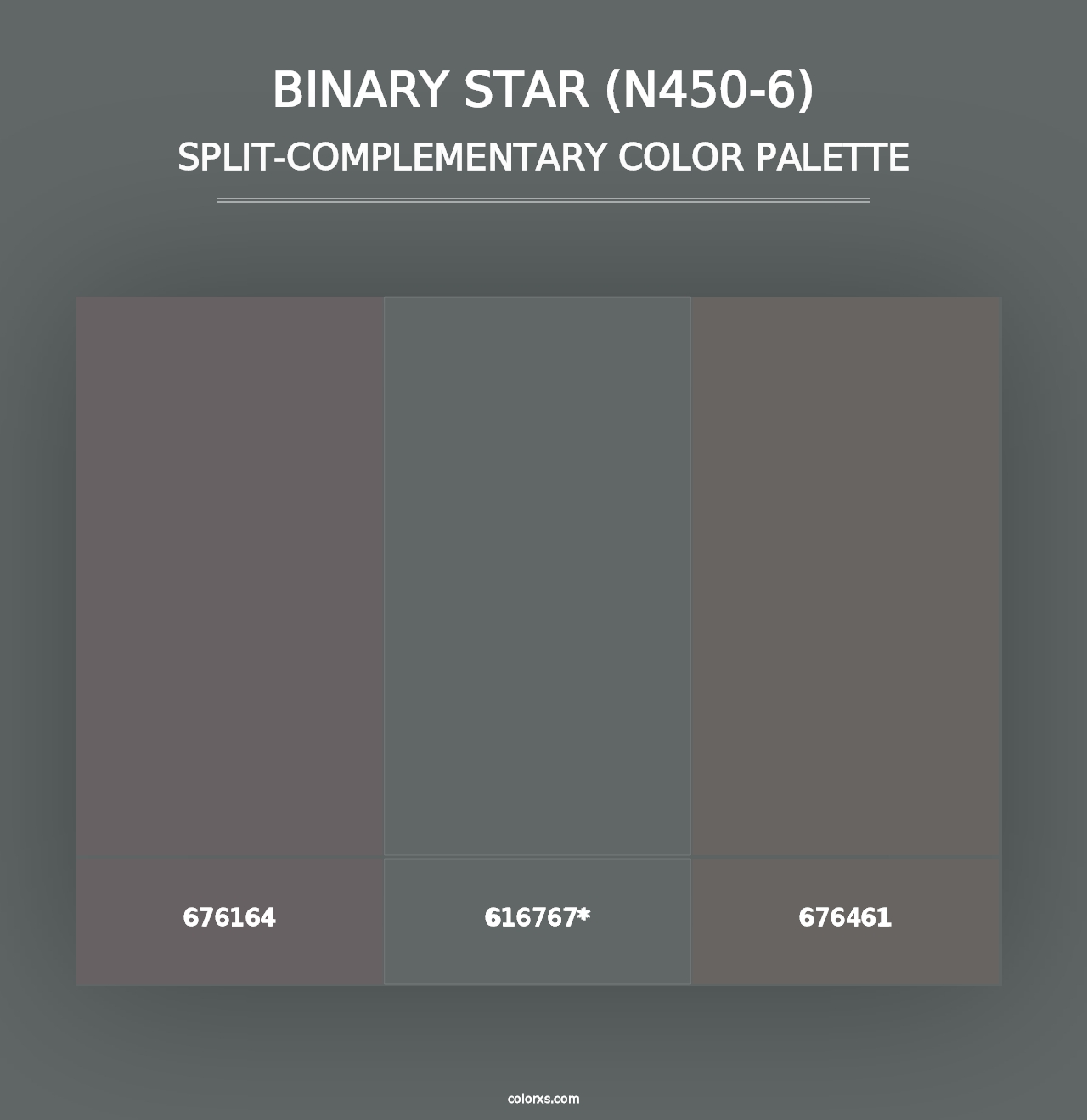 Binary Star (N450-6) - Split-Complementary Color Palette