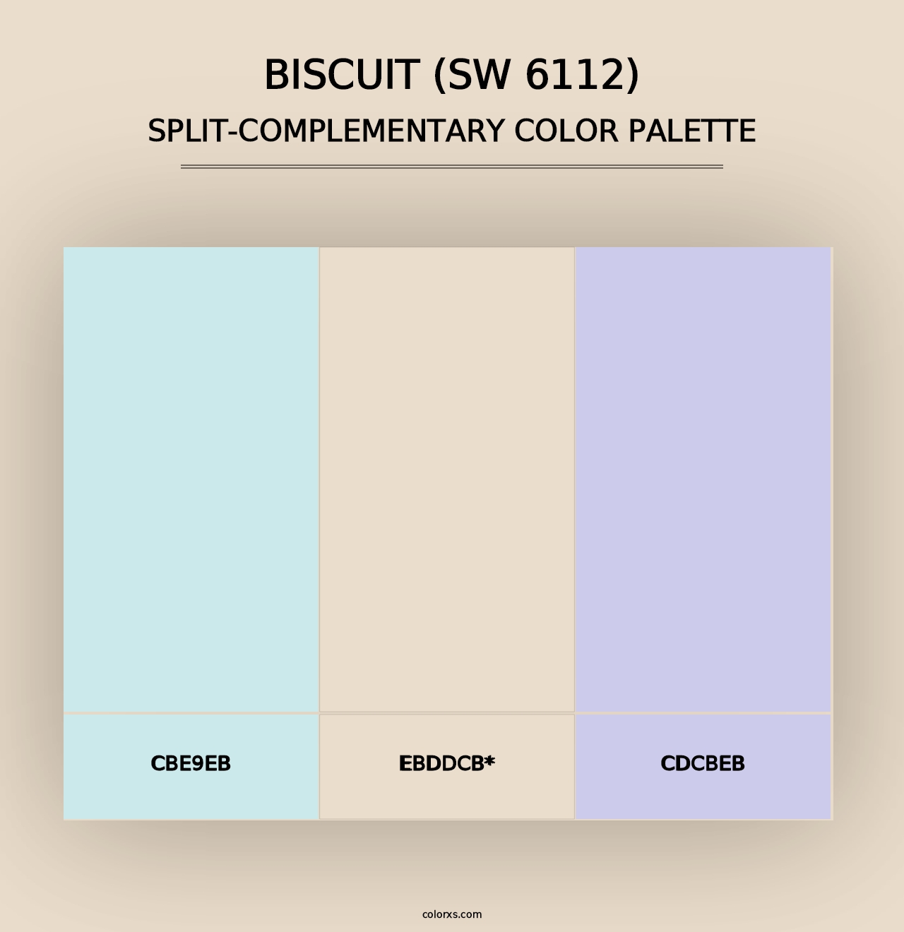 Biscuit (SW 6112) - Split-Complementary Color Palette