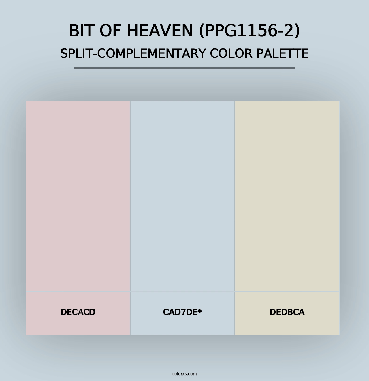 Bit Of Heaven (PPG1156-2) - Split-Complementary Color Palette