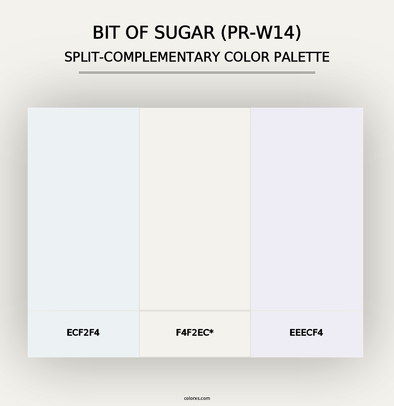 Bit Of Sugar (PR-W14) - Split-Complementary Color Palette