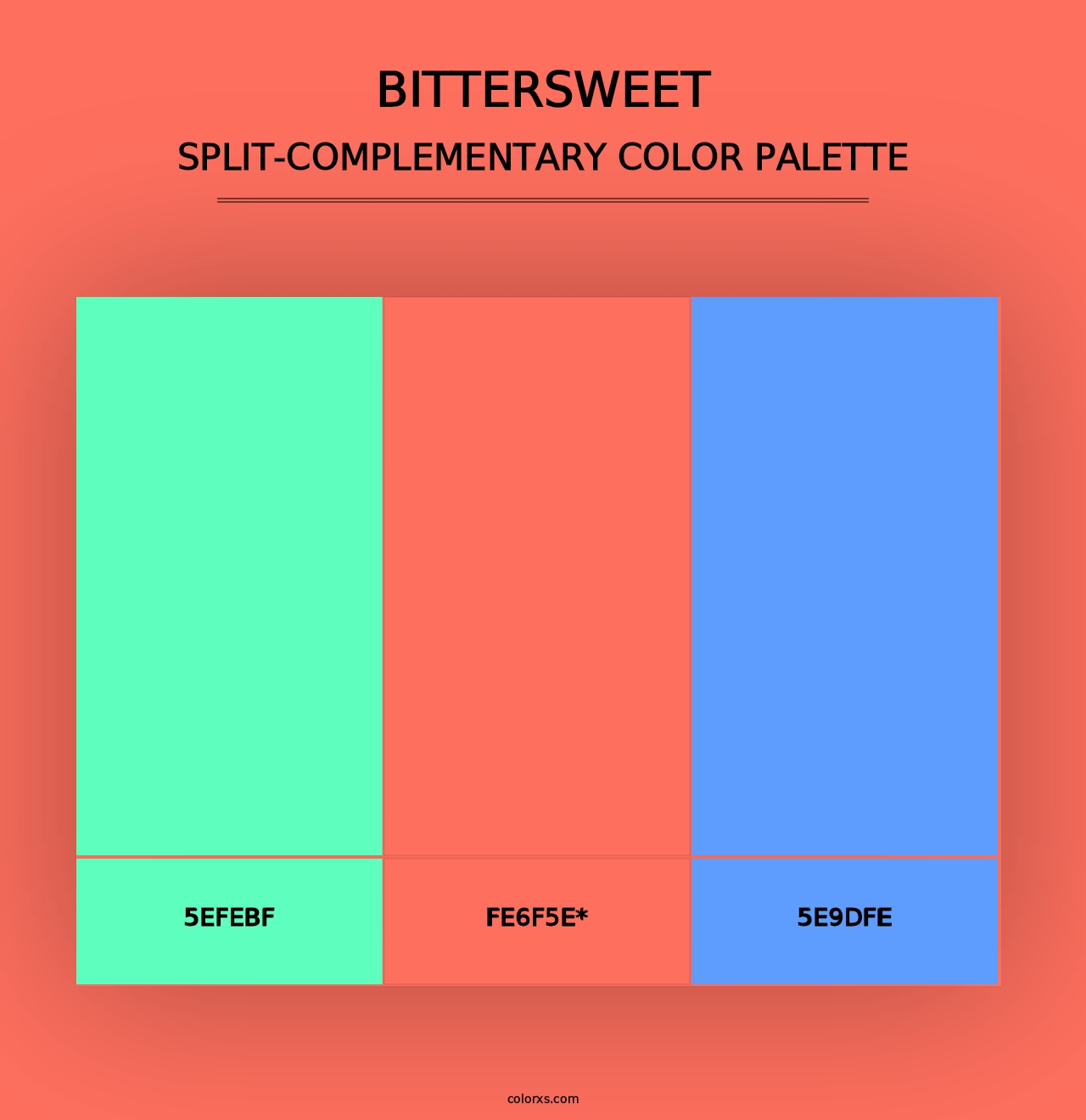 Bittersweet - Split-Complementary Color Palette