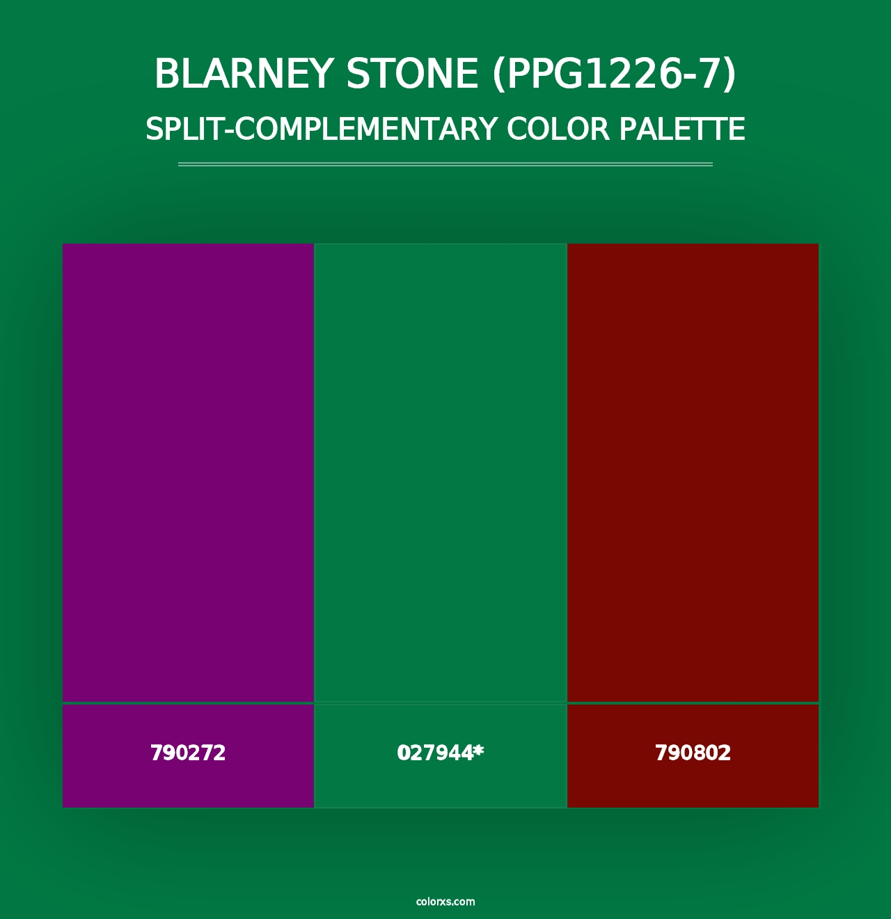 Blarney Stone (PPG1226-7) - Split-Complementary Color Palette