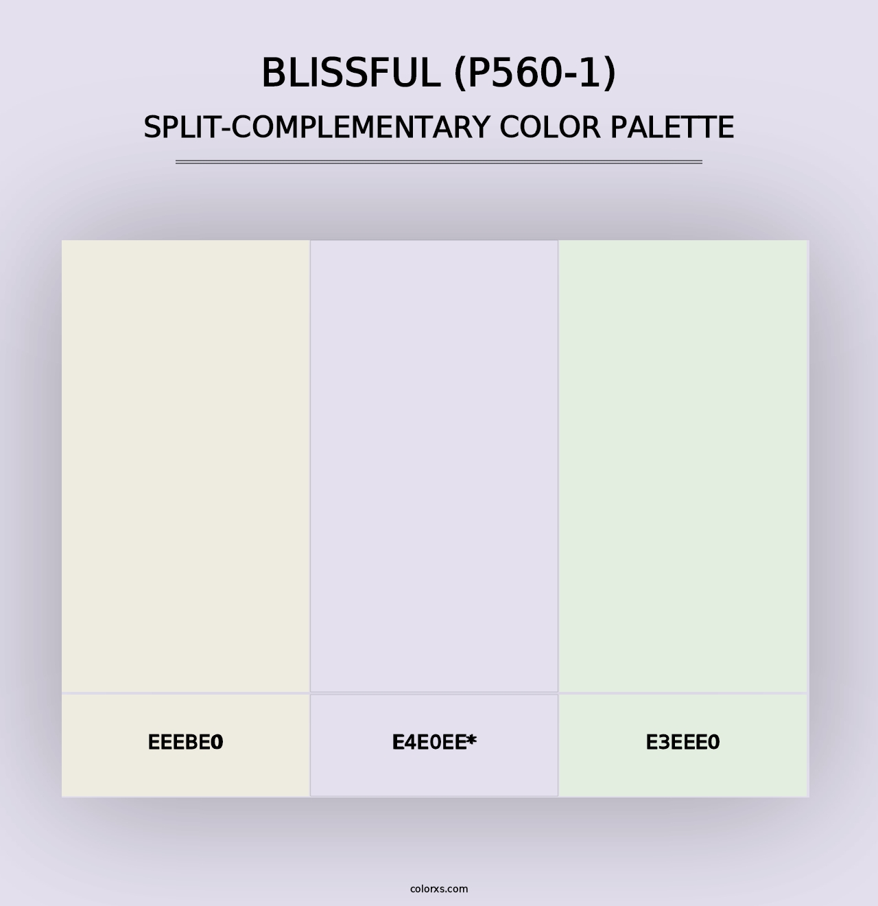 Blissful (P560-1) - Split-Complementary Color Palette