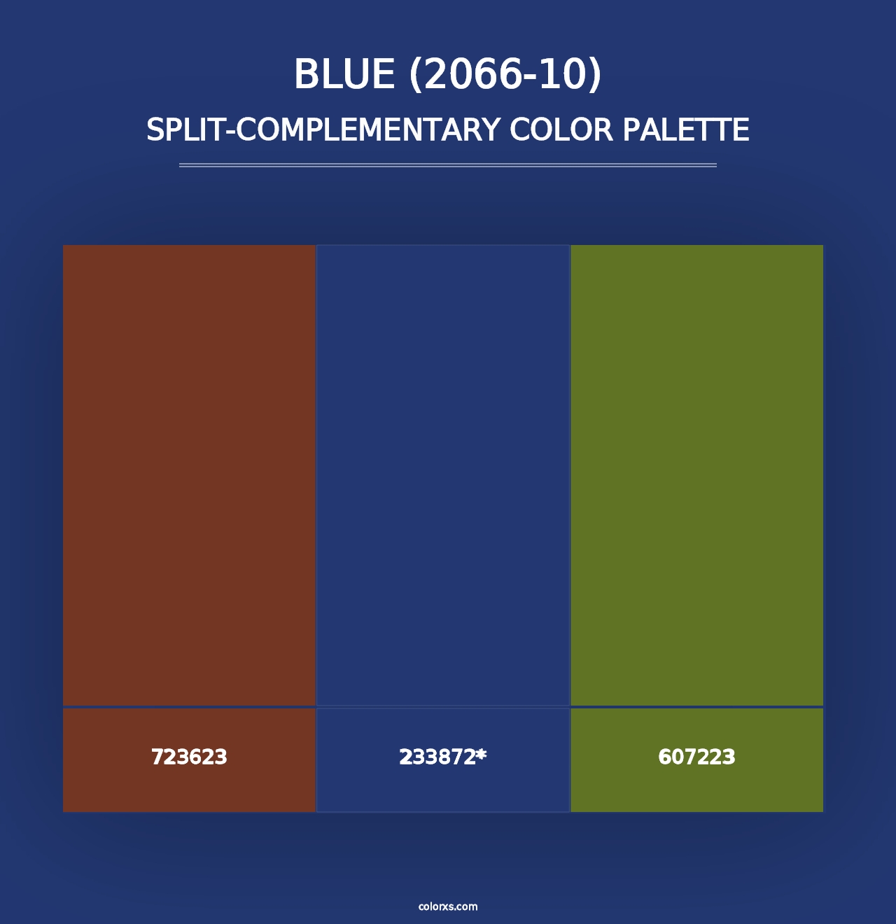 Blue (2066-10) - Split-Complementary Color Palette