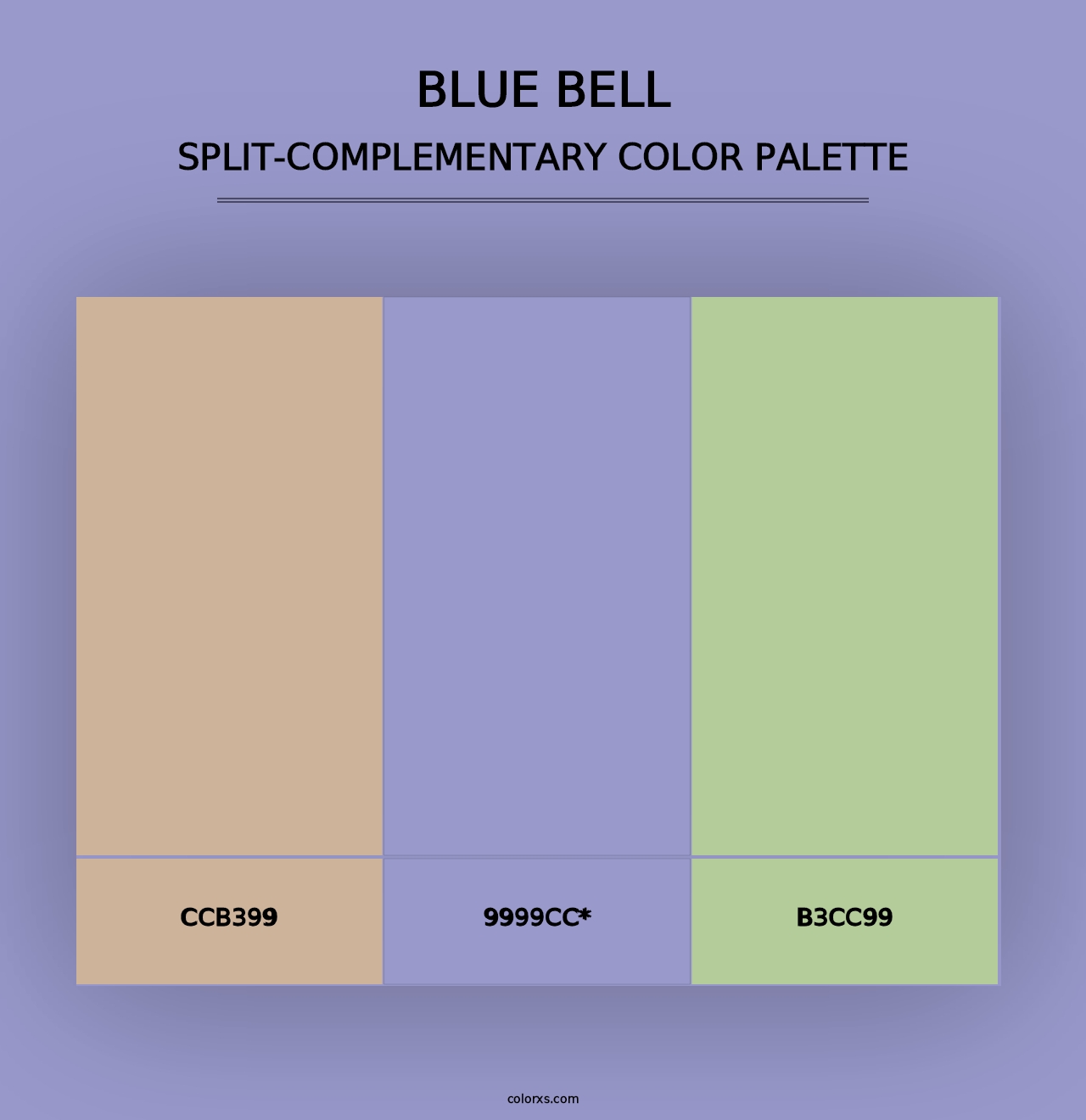 Blue Bell - Split-Complementary Color Palette