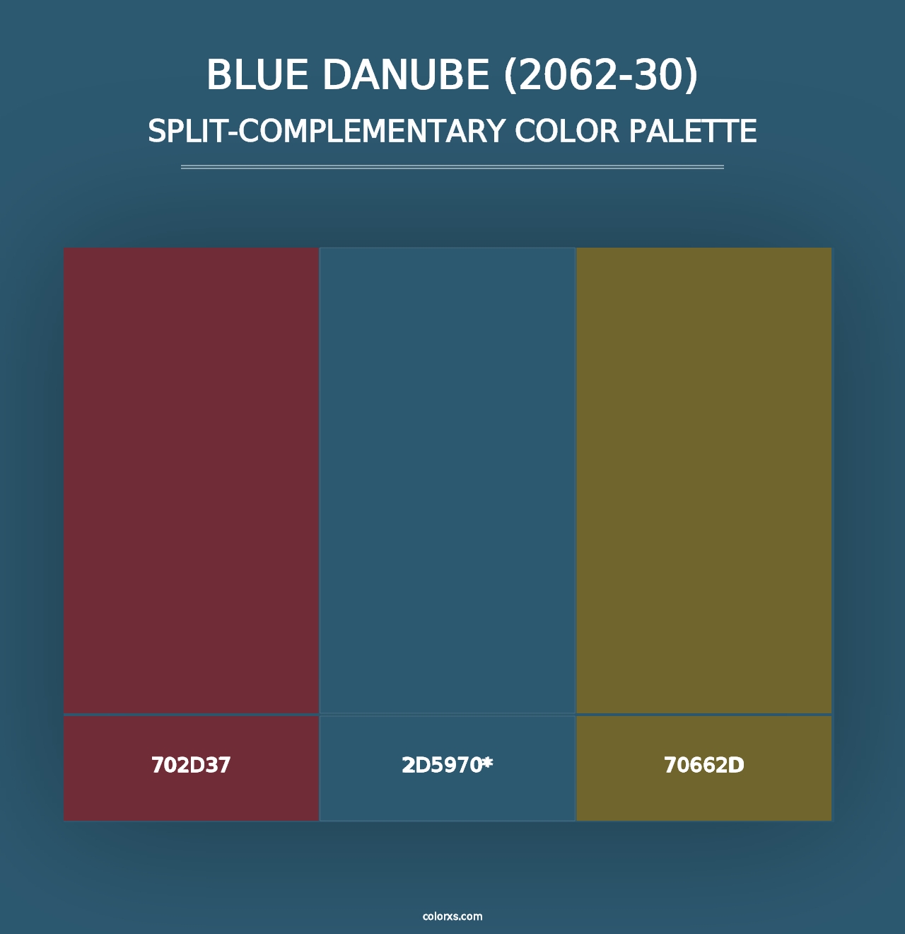 Blue Danube (2062-30) - Split-Complementary Color Palette