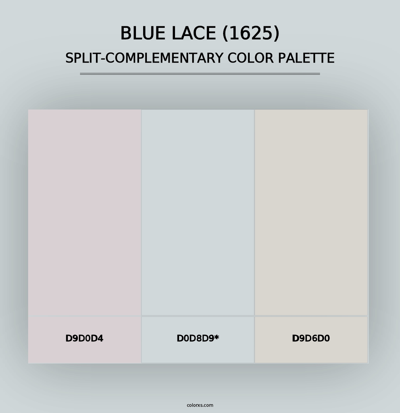 Blue Lace (1625) - Split-Complementary Color Palette