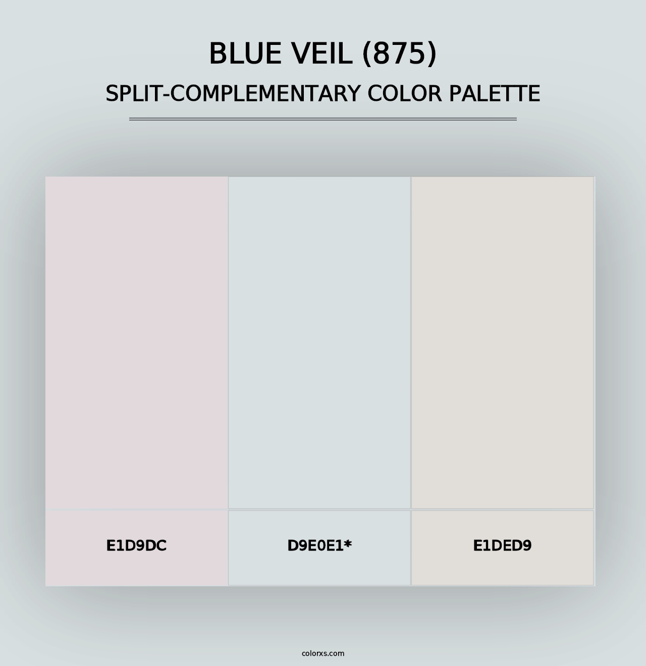 Blue Veil (875) - Split-Complementary Color Palette