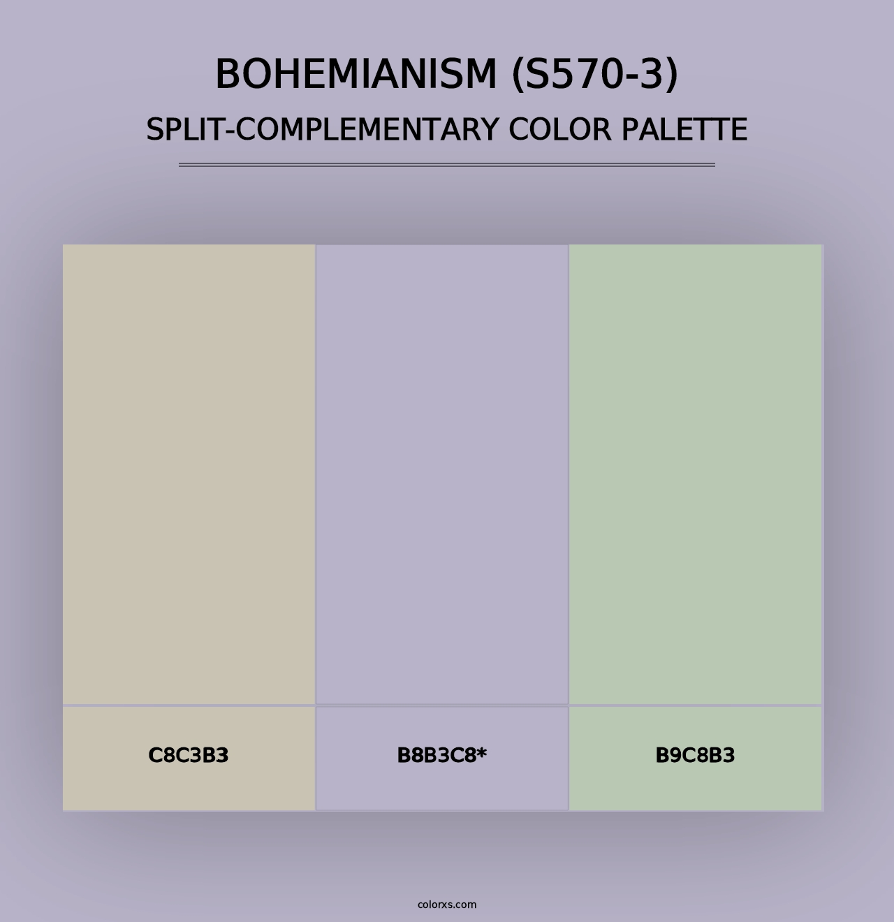 Bohemianism (S570-3) - Split-Complementary Color Palette