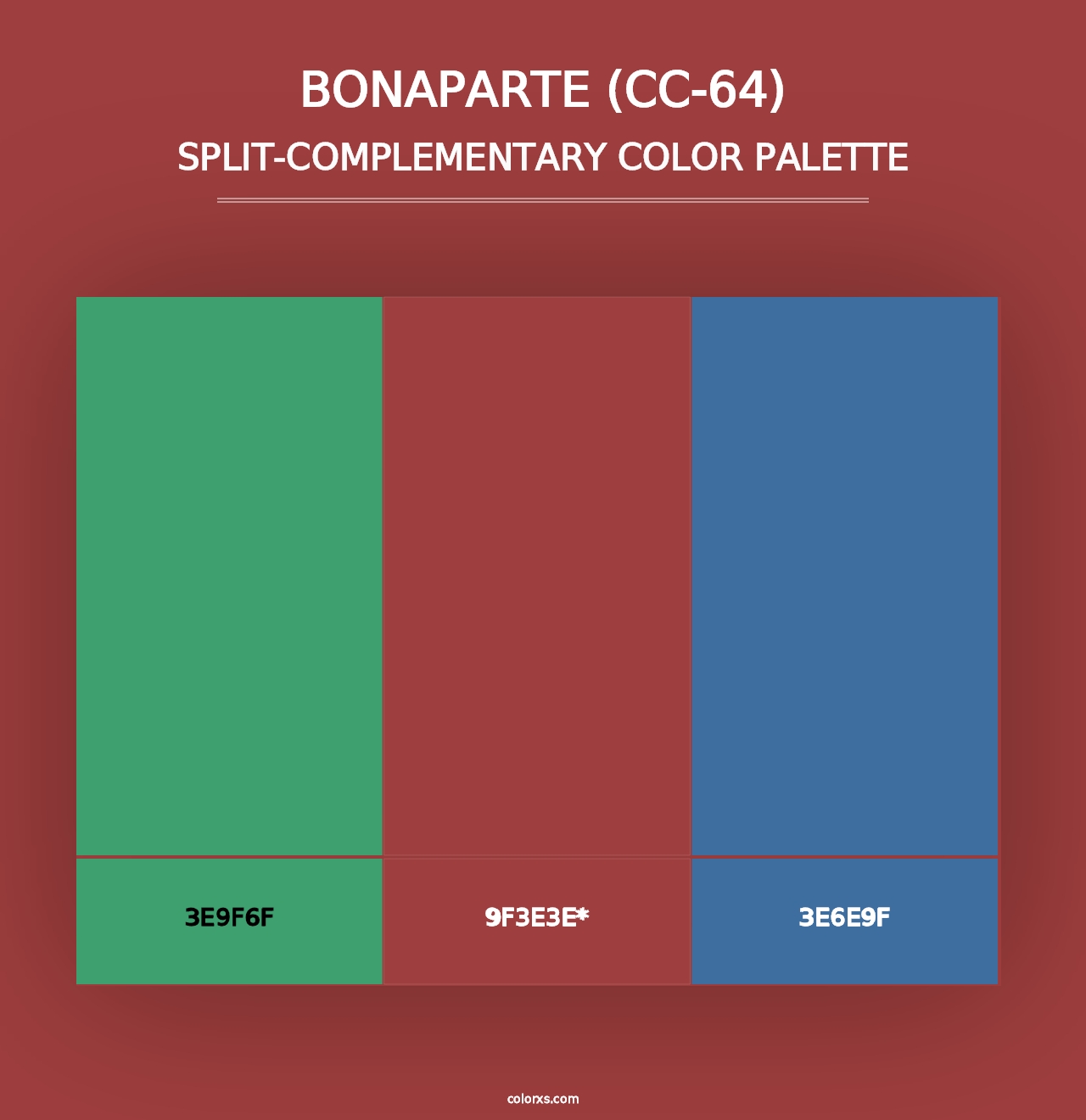 Bonaparte (CC-64) - Split-Complementary Color Palette