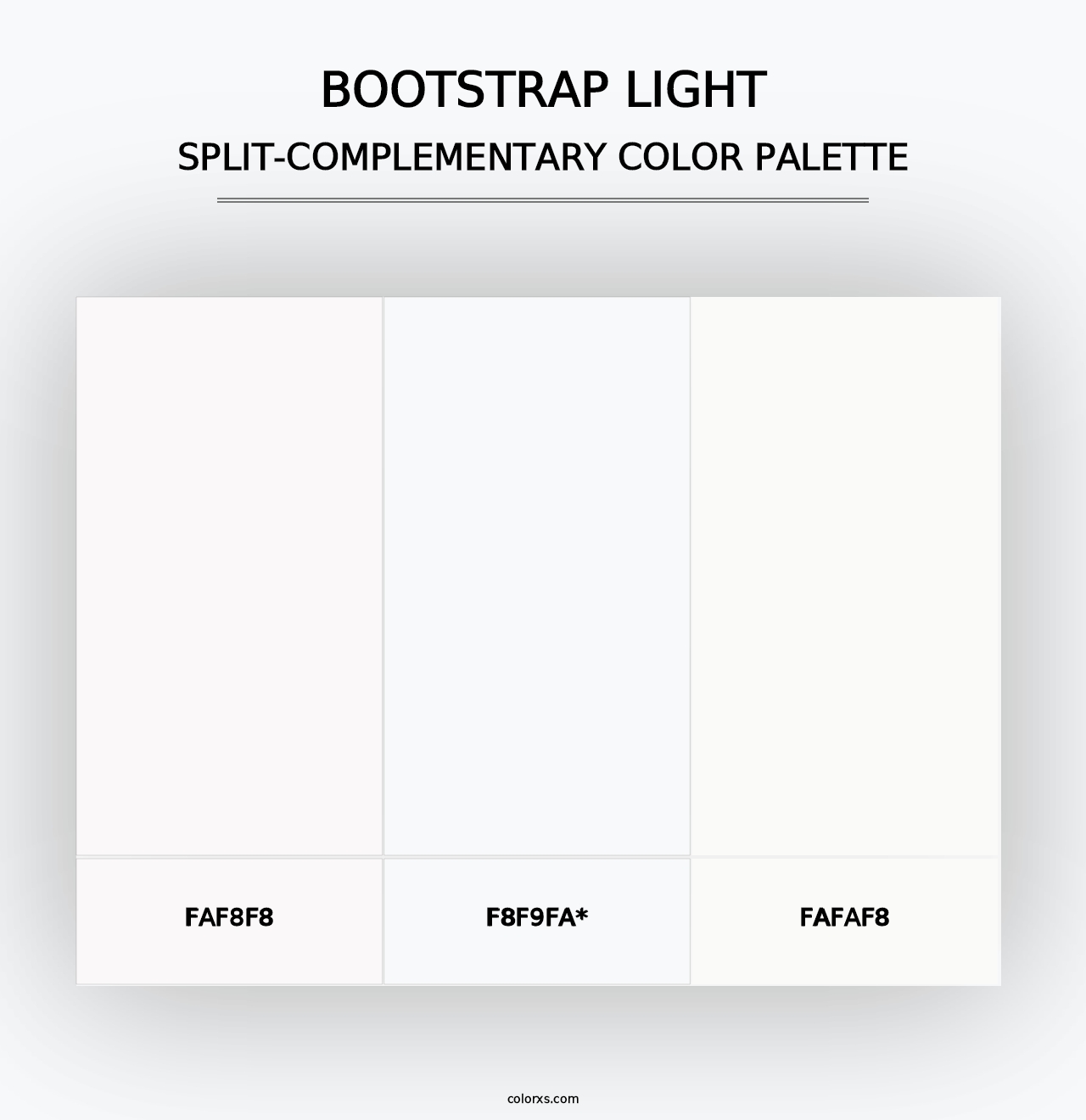 Bootstrap Light - Split-Complementary Color Palette