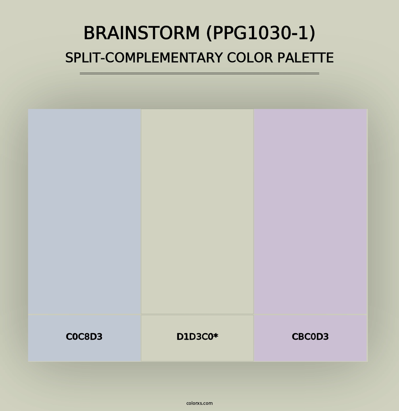 Brainstorm (PPG1030-1) - Split-Complementary Color Palette