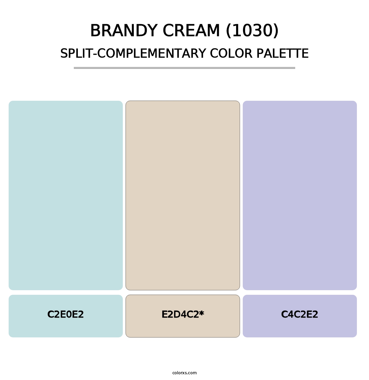 Brandy Cream (1030) - Split-Complementary Color Palette