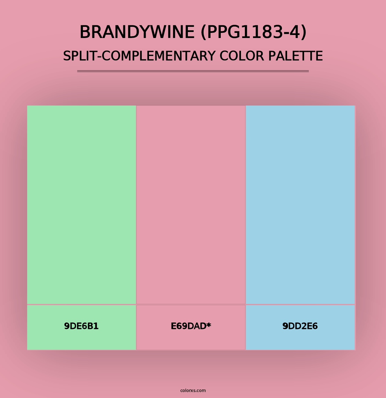 Brandywine (PPG1183-4) - Split-Complementary Color Palette