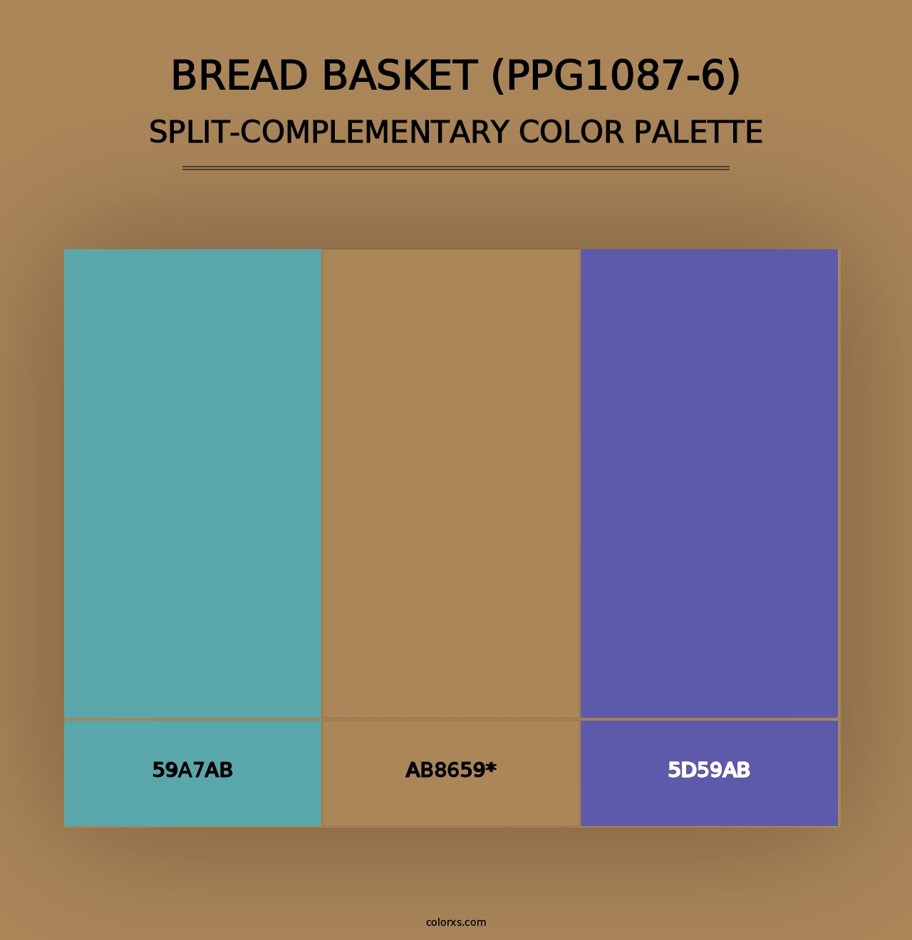 Bread Basket (PPG1087-6) - Split-Complementary Color Palette