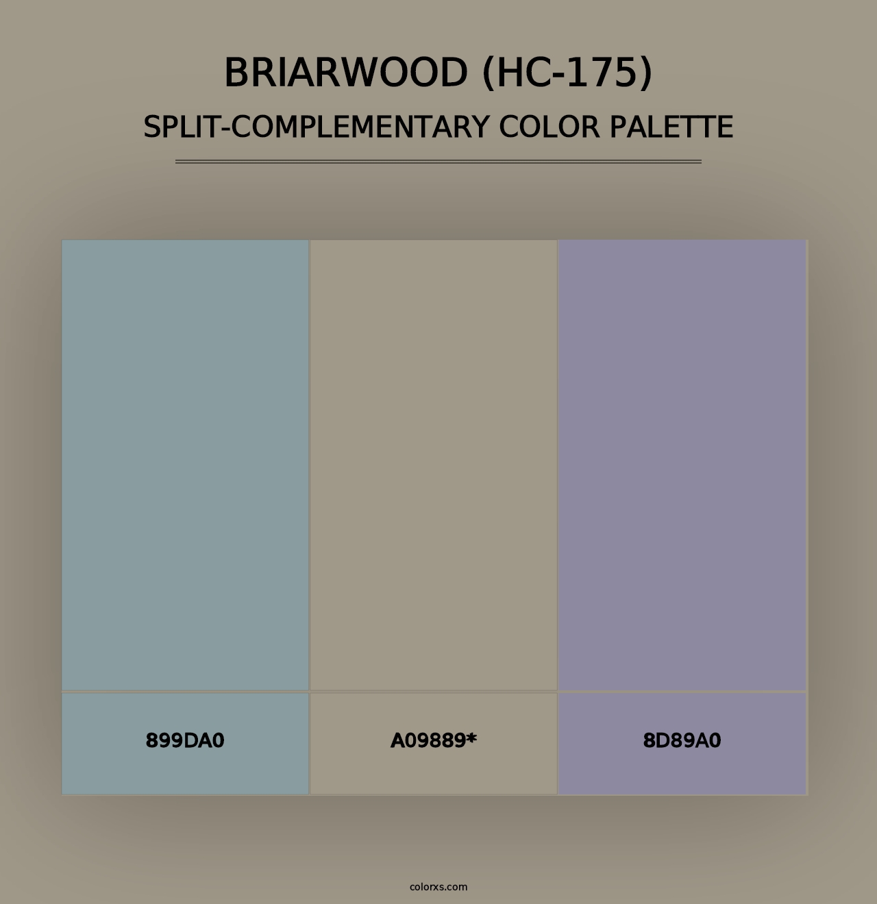 Briarwood (HC-175) - Split-Complementary Color Palette